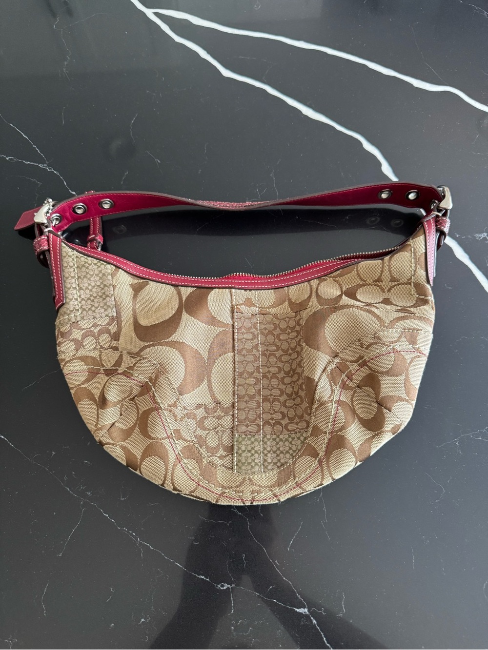 Vintage Coach SoHo Patchwork Signature‎ Hobo Shoulder Bag
